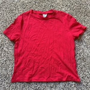 H&M Red Short Sleeve Tee